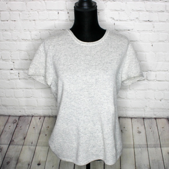 Sigrid Olsen Tops - SOLD! Sigrid Olsen Cashmere Short Sleeve Top Large